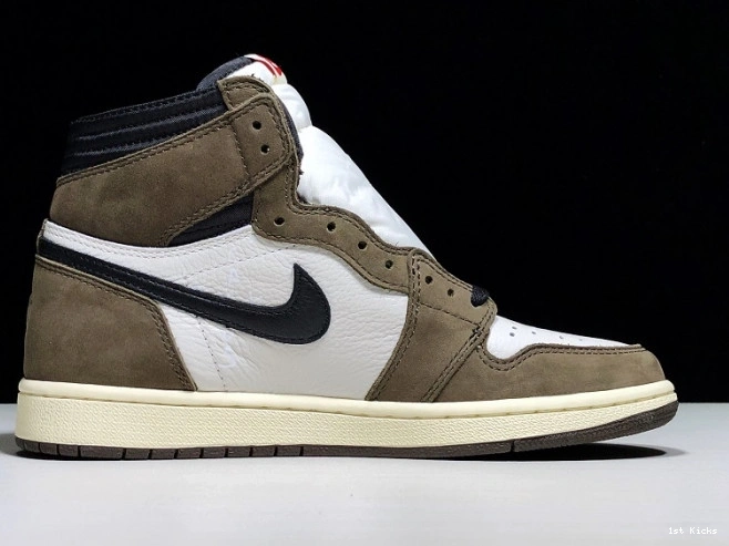 1st Kicks Shoes CD4487 - Air 1 x Scott OG 'Mocha' Jordan High 100 Retro Travis 0712
